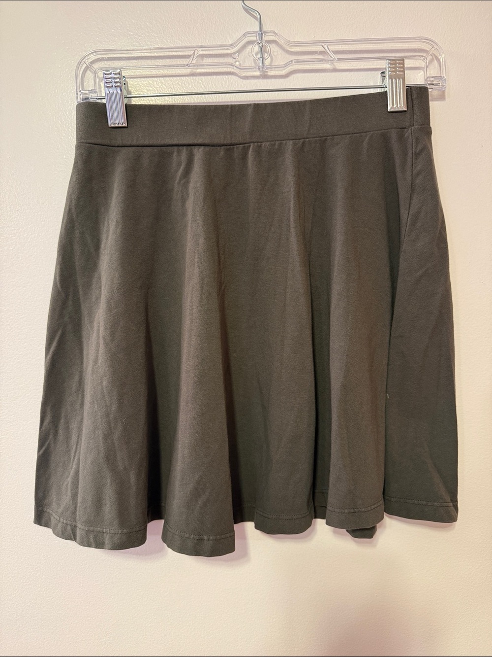Velvet by Graham & Spencer Charcoal Skater Skirt Made in USA Size Small